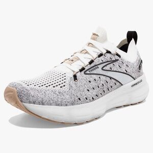 Brooks Glycerin StealthFit 20 White Grey Black Running Athletic Shoes Women’s 10